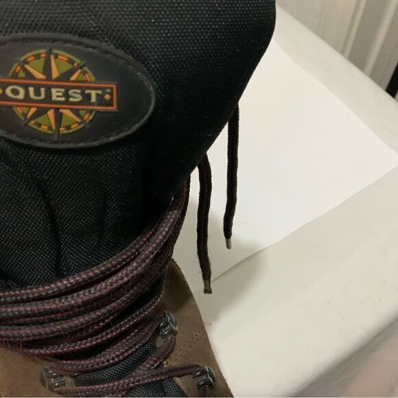 Quest brown and black leather duck boots size 12 main image 7